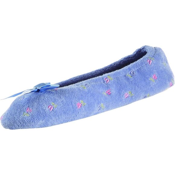 Embroidered Women's Ballerina Slippers - Soft Foam Insoles for All-Day Wear - Picture 3 of 8